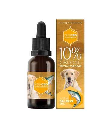 Huile de CBD 10% pour chien goût Saumon 30ml